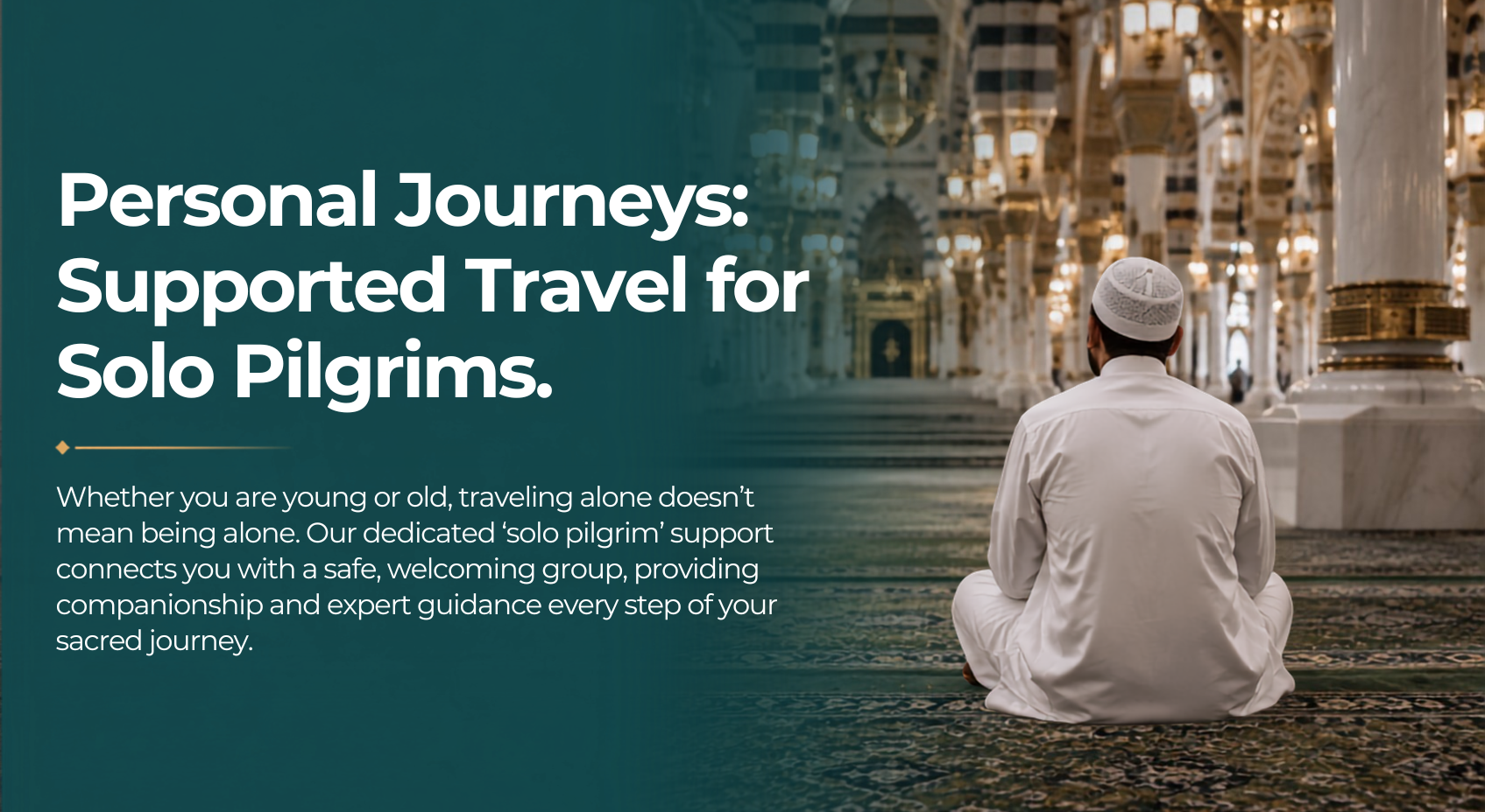 Personal Journeys: Supported Travel for Solo Pilgrims